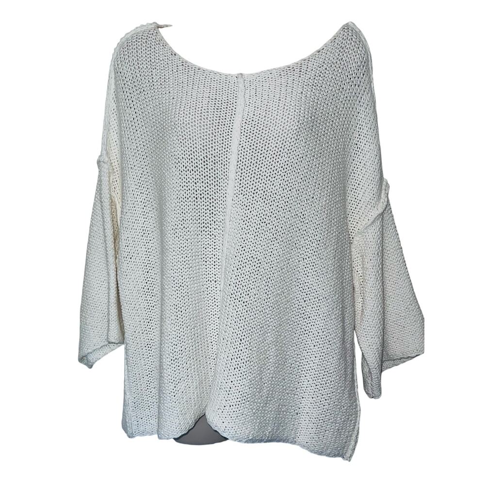 Aerie Knit Half-Sleeve Sweater, Size Medium